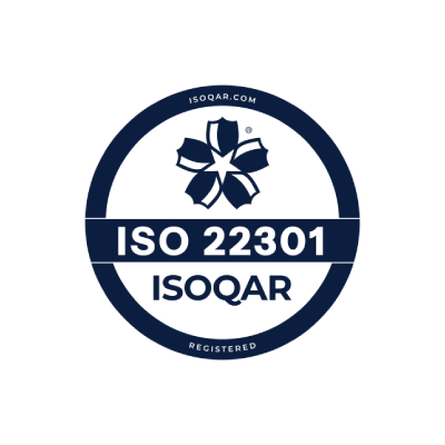 ISO 22301 Accreditation Badge